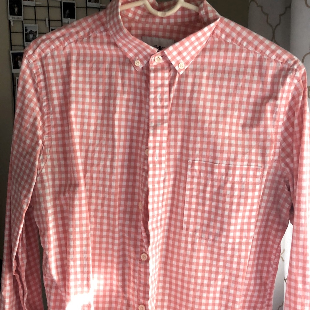Goodfellow &Co Salmon Check shirt